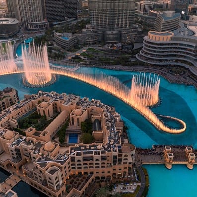 downtown dubai fountain neighbourhoods