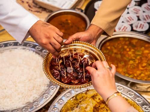 A traditional Ramadan iftar