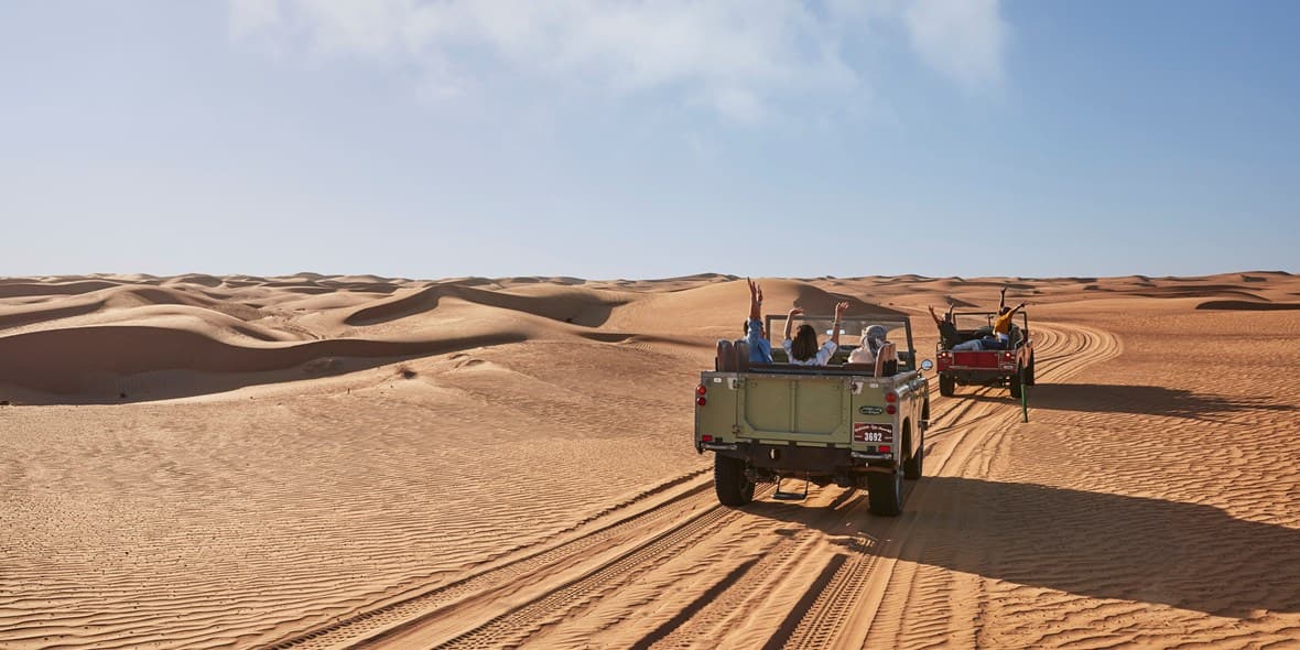 Dune drive at Dubai Desert Safari