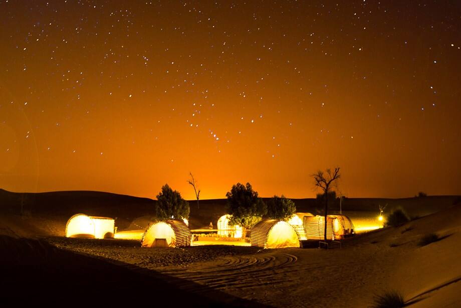 Stargazing in the desert in Dubai