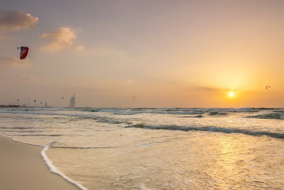 Kite Beach, one of Jumeirah's most famous beaches