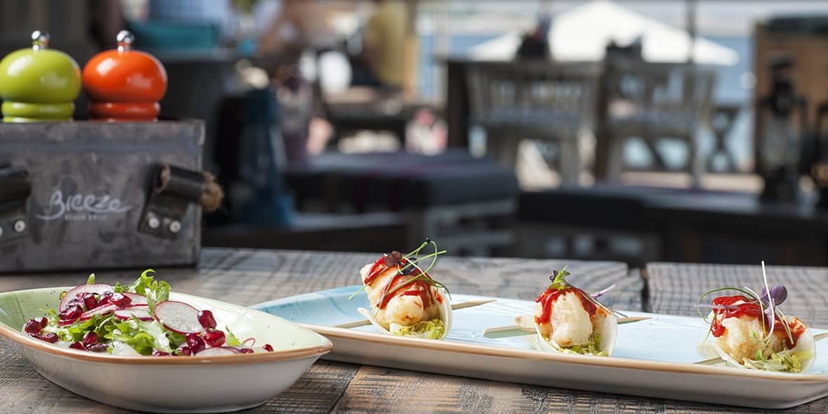 Food from Breeze Beach Grill in Dubai