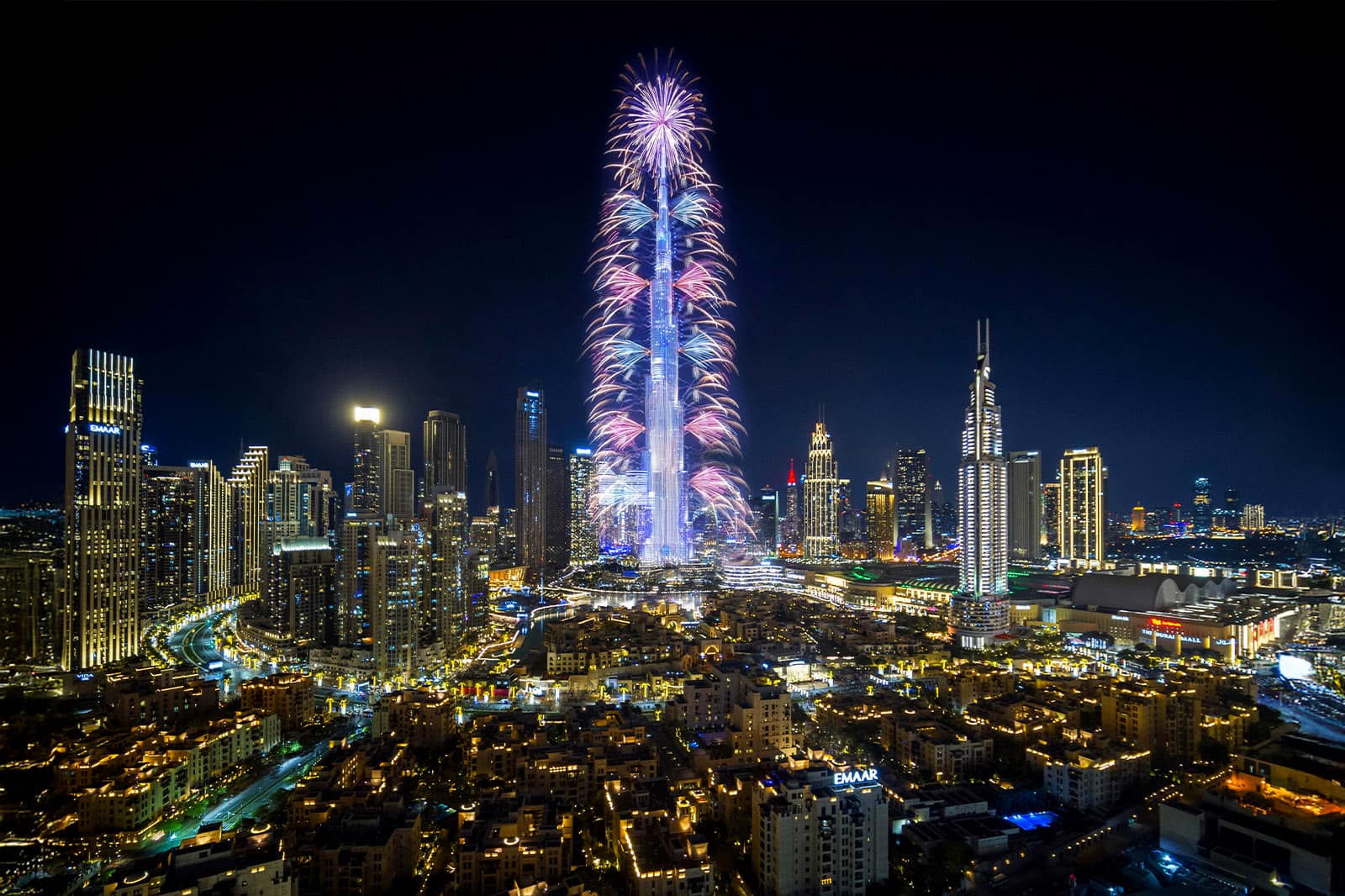 burj khalifa new year's eve fireworks dubai