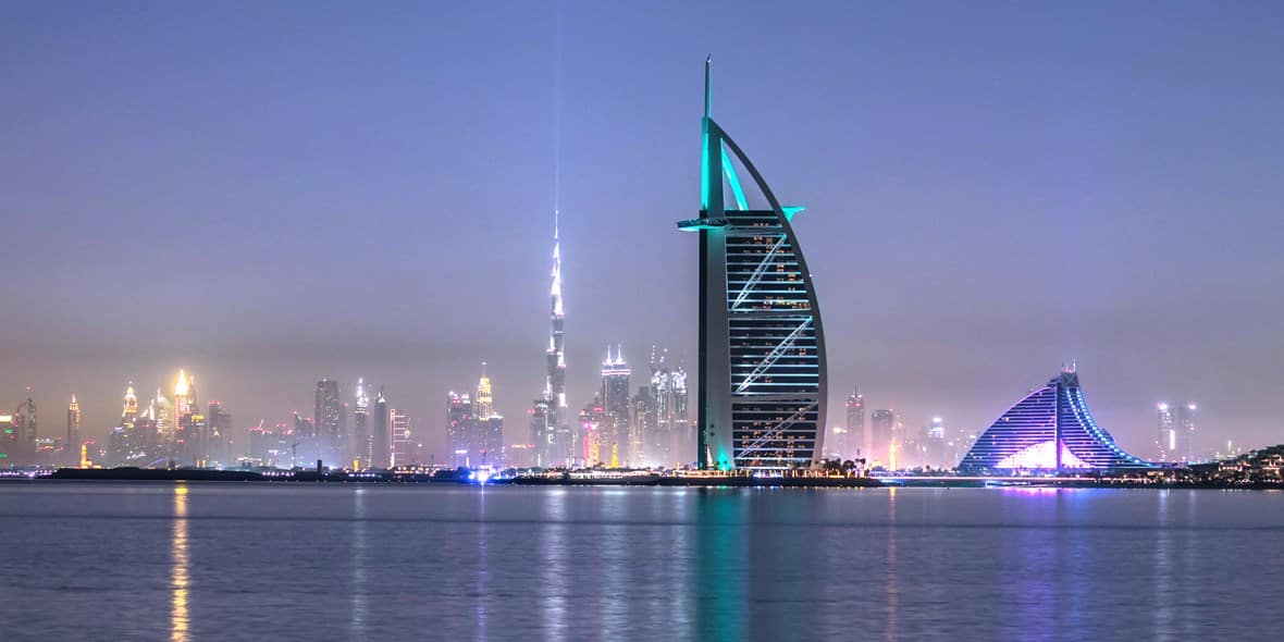 View of Burj Al Arab from Palm Jumeriah