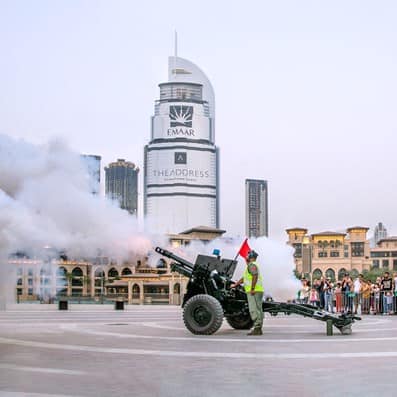 Iftar Cannon Shots during Ramadan in Dubai