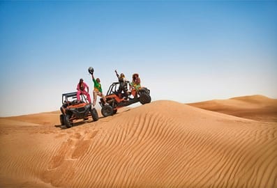 African friends Dune Buggy Desert