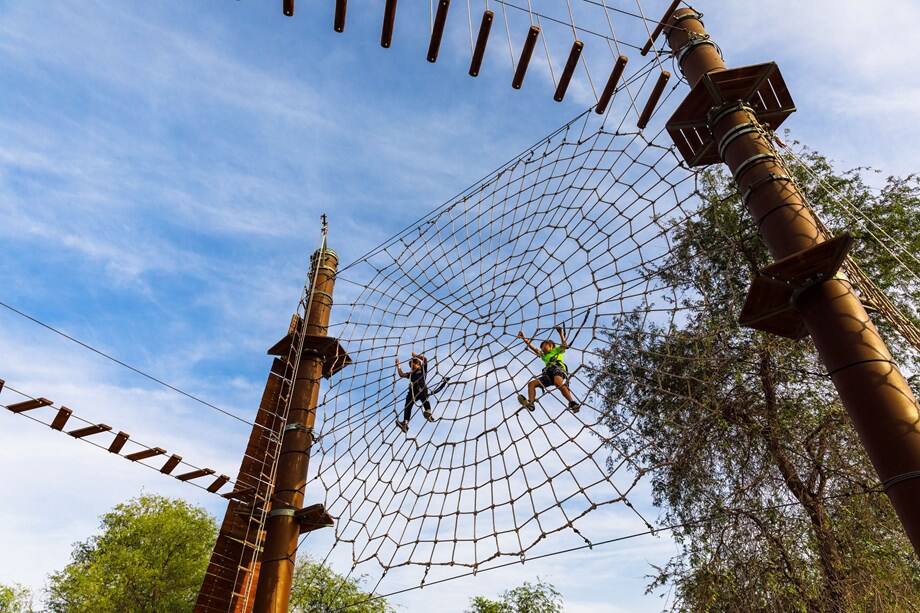 January in Dubai is an ideal time for outdoor activities, such as visiting Aventura Park in Mushrif.