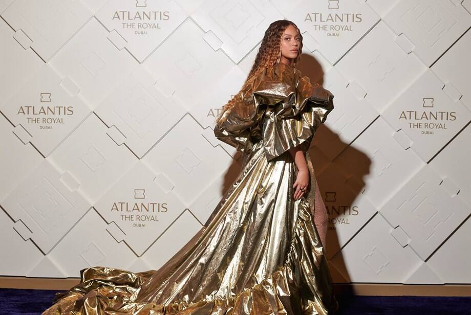 Beyonce at Atlantis The Royal opening concert