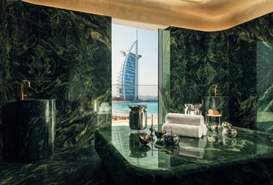 Interior of Hammam spa in Dubai