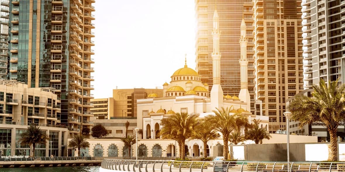 Al Rahim Mosque in Dubai Marina