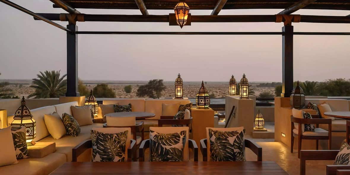 Rooftop lounge at Bab Al Shams Dubai