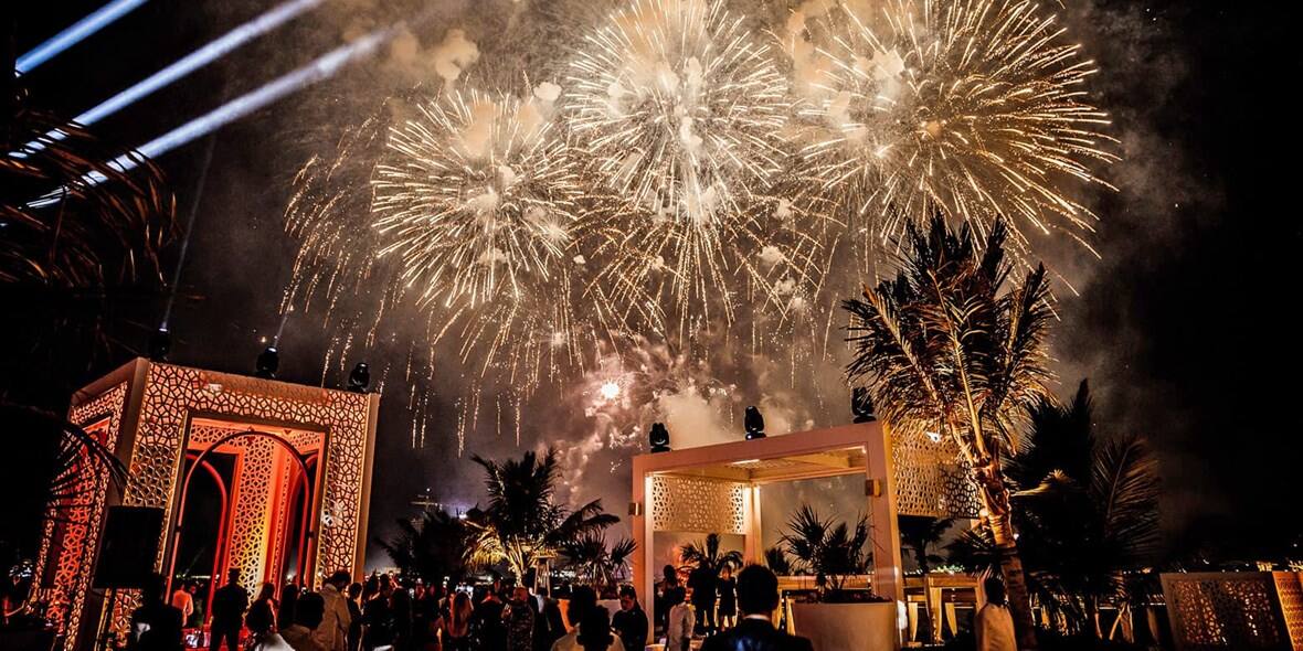 New Years Eve experience at Drift Private Beach Cabana Dubai