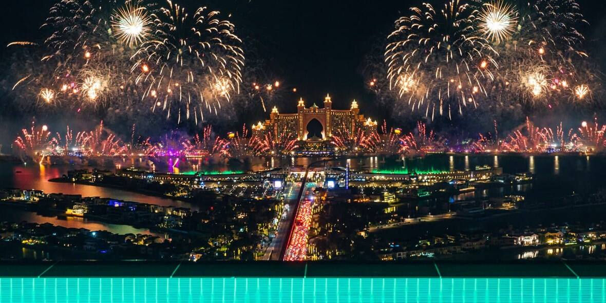 Aura Skypool New Year Eve celebration Palm Jumeirah Dubai