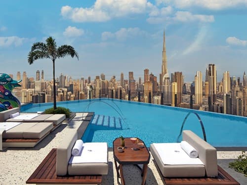The pool at Privilege SLS Dubai