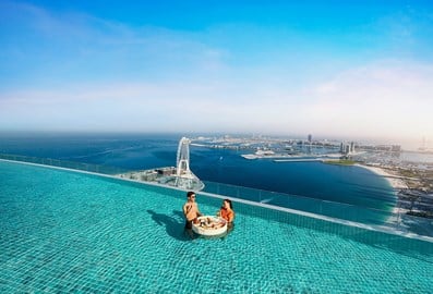 Rooftop pool in Dubai