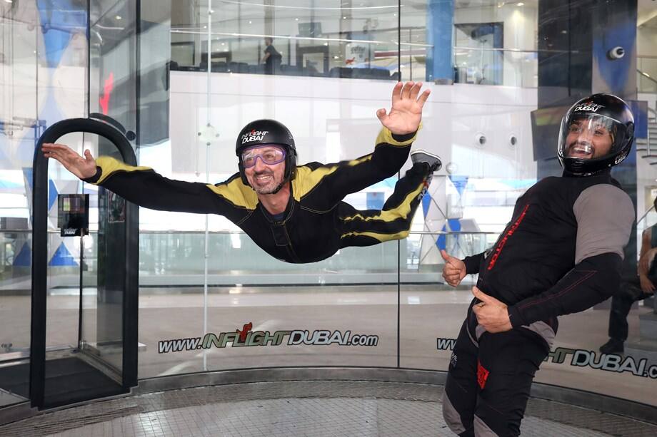 Indoor skydiving is just one of many fun things to do in Dubai over the summer.