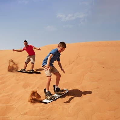 Sandboarding in Dubai