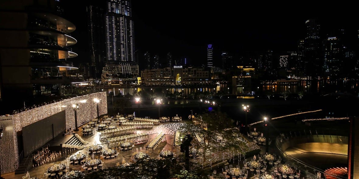 Wedding in Dubai Armani Hotel pavilion