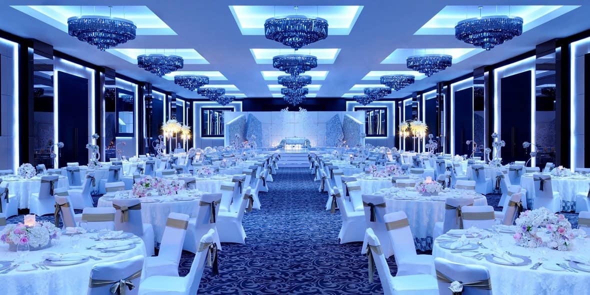Wedding hall at JW Marriott Marquis in Dubai