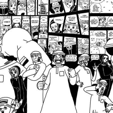 al serkal avenue exhibit luffy lutfi emirati manga abdulla lutfi
