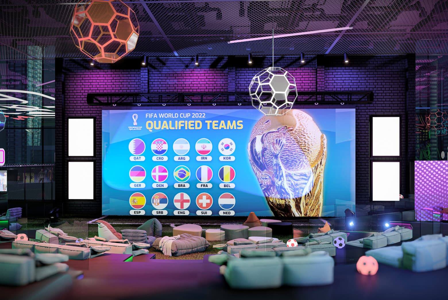 Stadium Lounge is a FIFA World Cup fan zone in City Walk Dubai