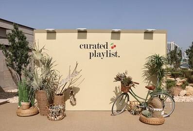 curated playlist dubai pop up