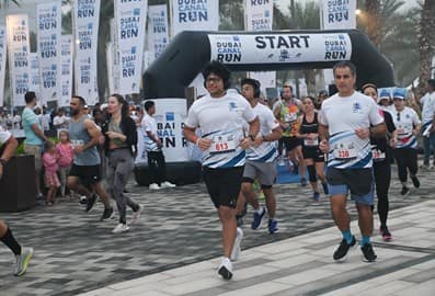 Dubai canal run