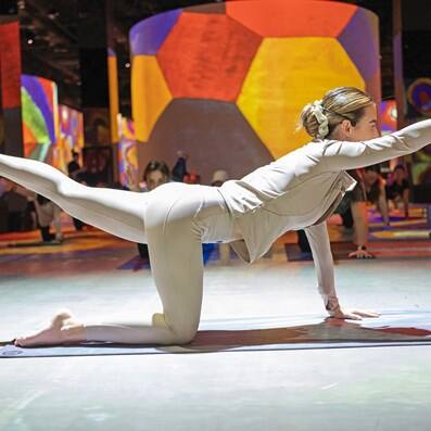 immersive yoga infinity des limieres in Dubai