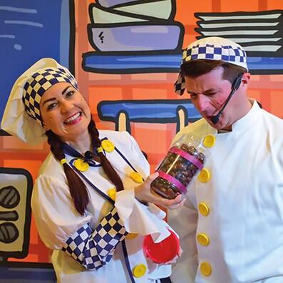 Join Chef Mixy and Chef Stiry as they create magic and mayhem in the Krazy Kitchen.
