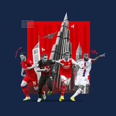 Dubai Super Cup champion European football AC Milan Arsenal Liverpool FC and Olympique Lyonnais