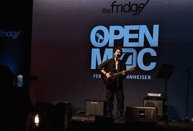 the fridge open mic night