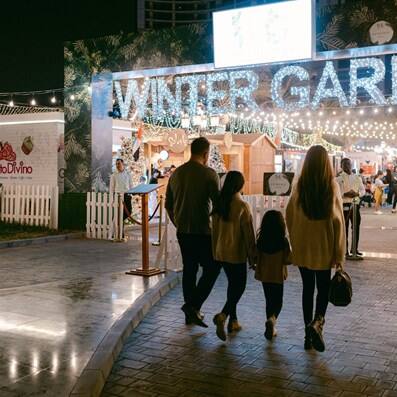 Winter Garden outside Habtoor Palace Dubai