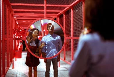 Couple at Alserkal Avenue in Dubai