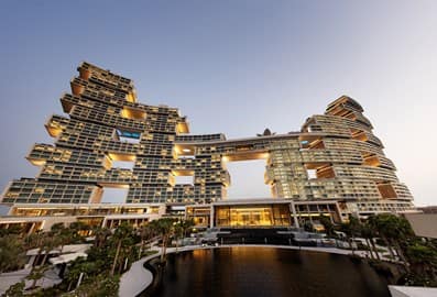 Exterior view of Atlantis The Royal hotel on Palm Jumeirah