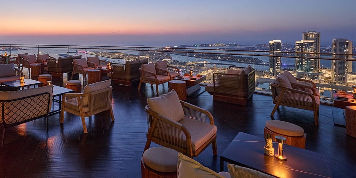 Attiko venue Dubai Skyline