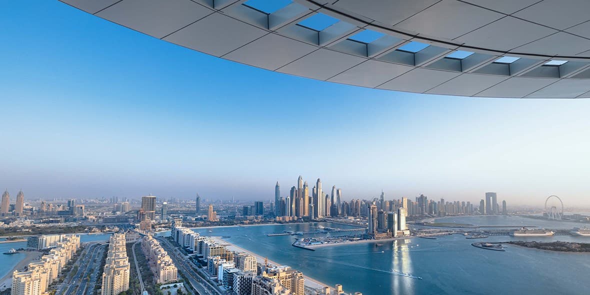 Fireworks from AURA Skypool in Dubai