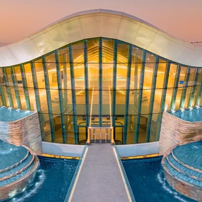 Deep Dive Dubai's oyster-shaped design honours UAE's pearl diving heritage
