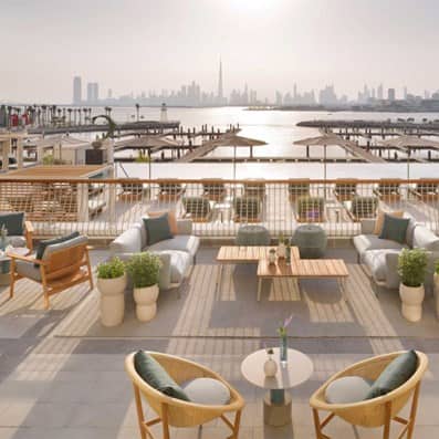 Dubai Creek Harbour skyline vida hotel