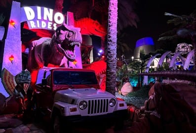 dubai garden glow dinosaur zabeel park