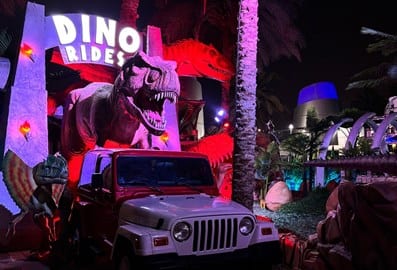 dubai garden glow dinosaur zabeel park