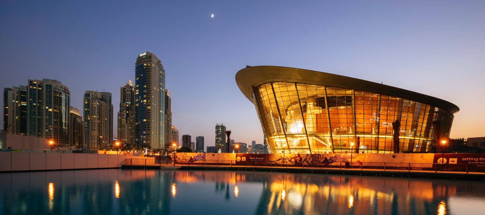 Catch live performances at the icon Dubai Opera. Image credit: Department of Economy and Tourism - Dubai