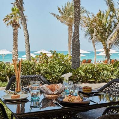 french riviera beachside restaurant