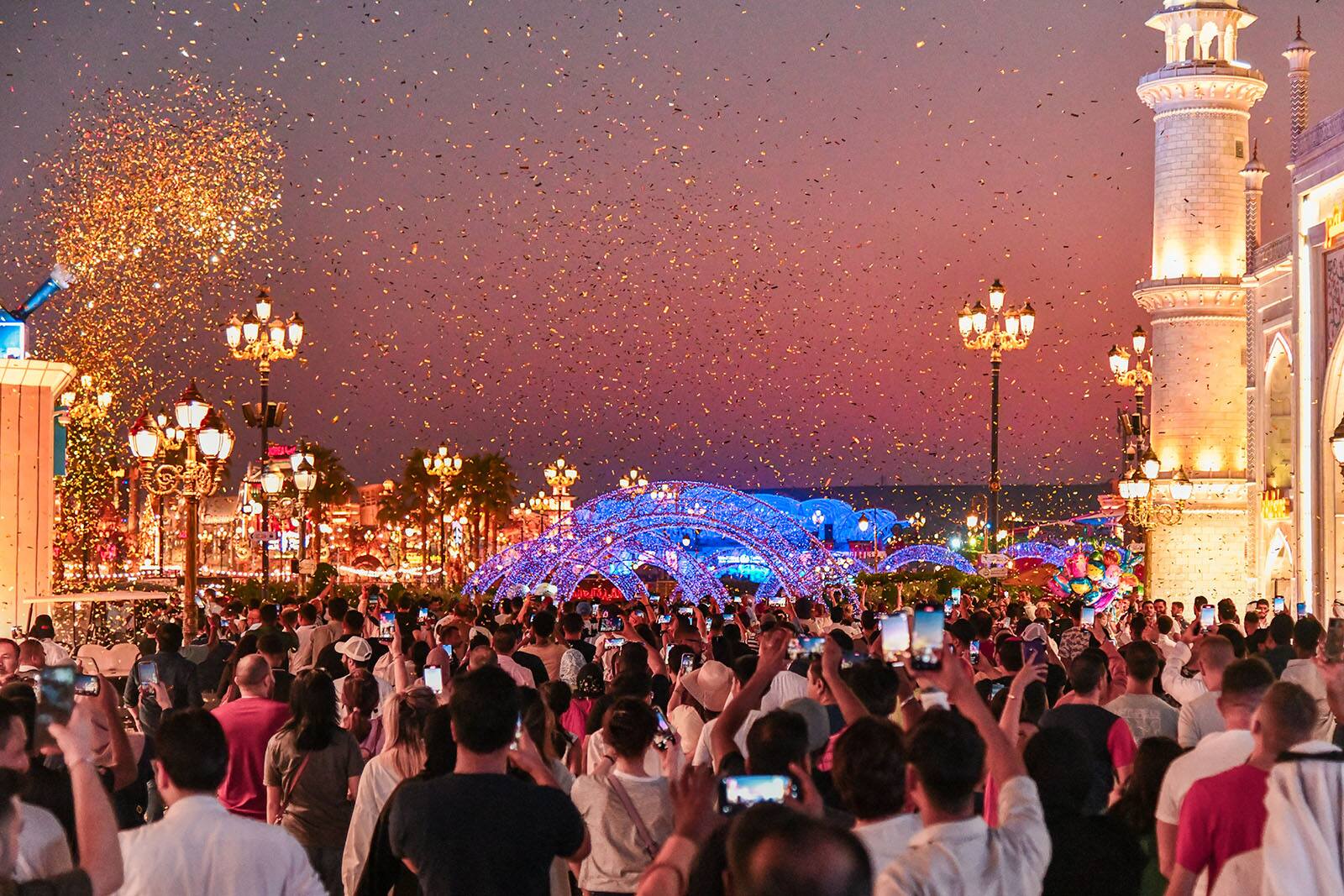 global village crowd festive celebration 