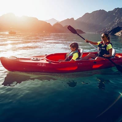 Kayaking at Hatta Dubai