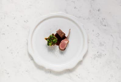 Artistically plated modern French cuisine at La Dame de Pic restaurant