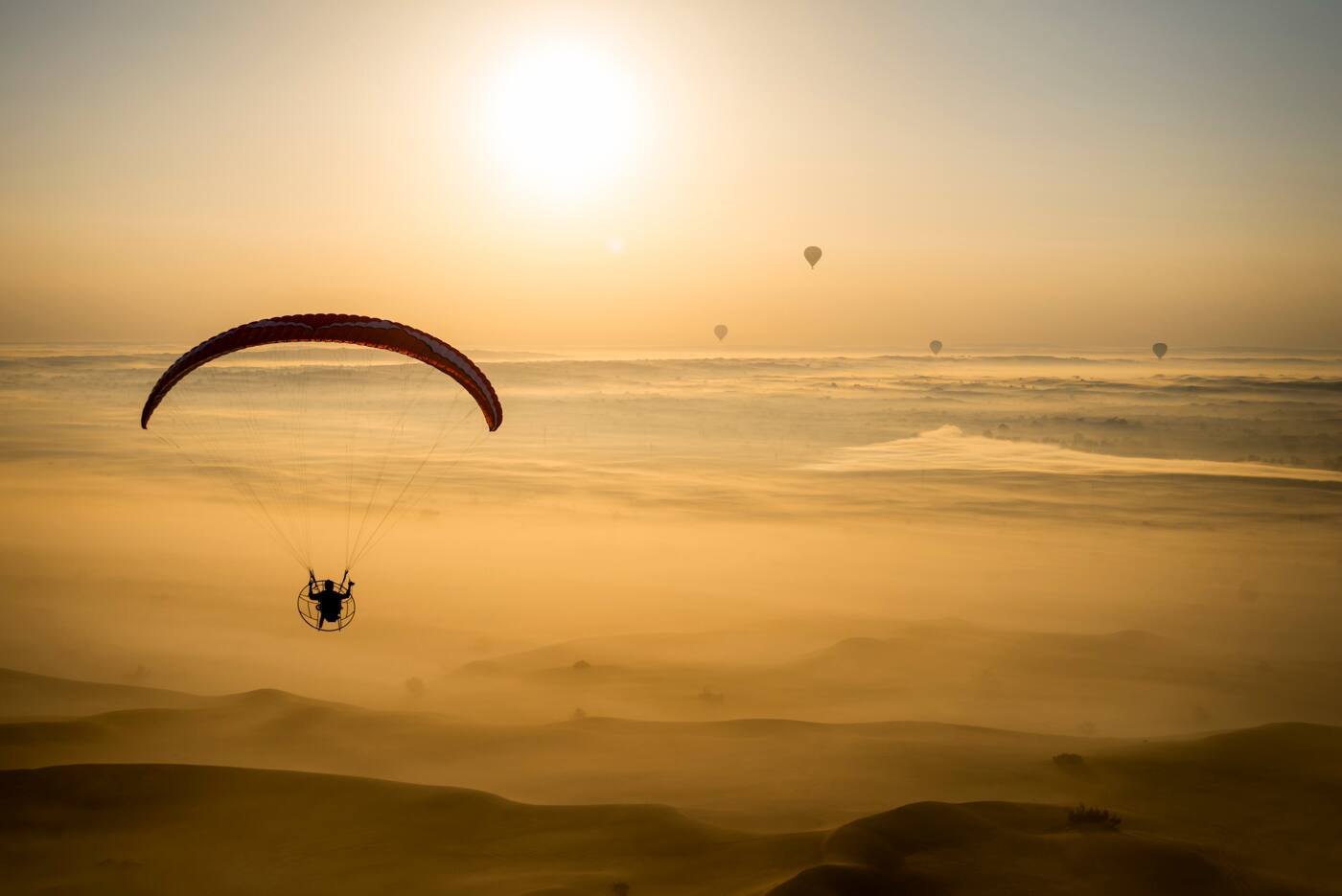 paramotor desert adventure 