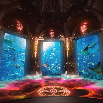 the lost world aquarium the great hall