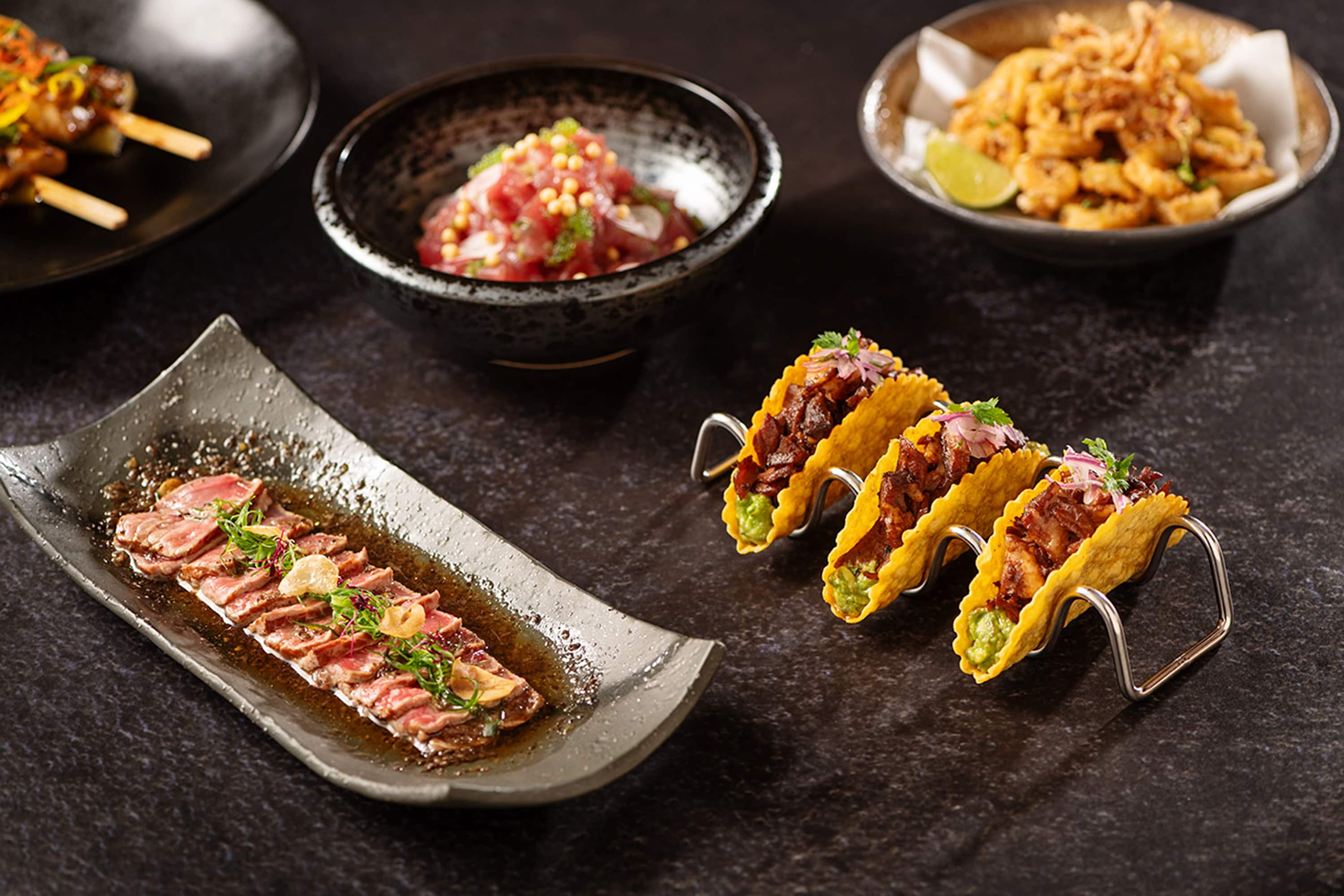 Food at the Observatory Lounge