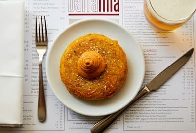 Signature Spanish tapas dish with aioli at Barrafina restaurant