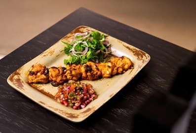 Chicken tikka at Char restaurant